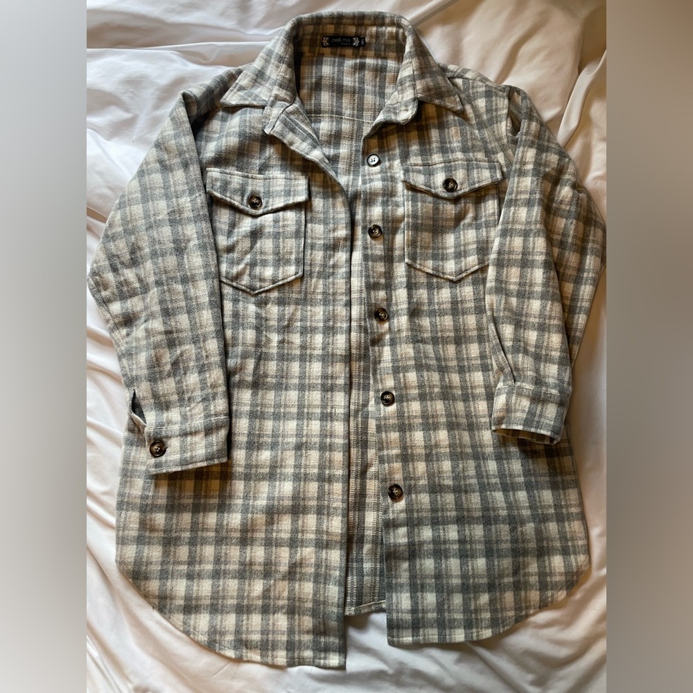 C’est Moi Plaid Shacket